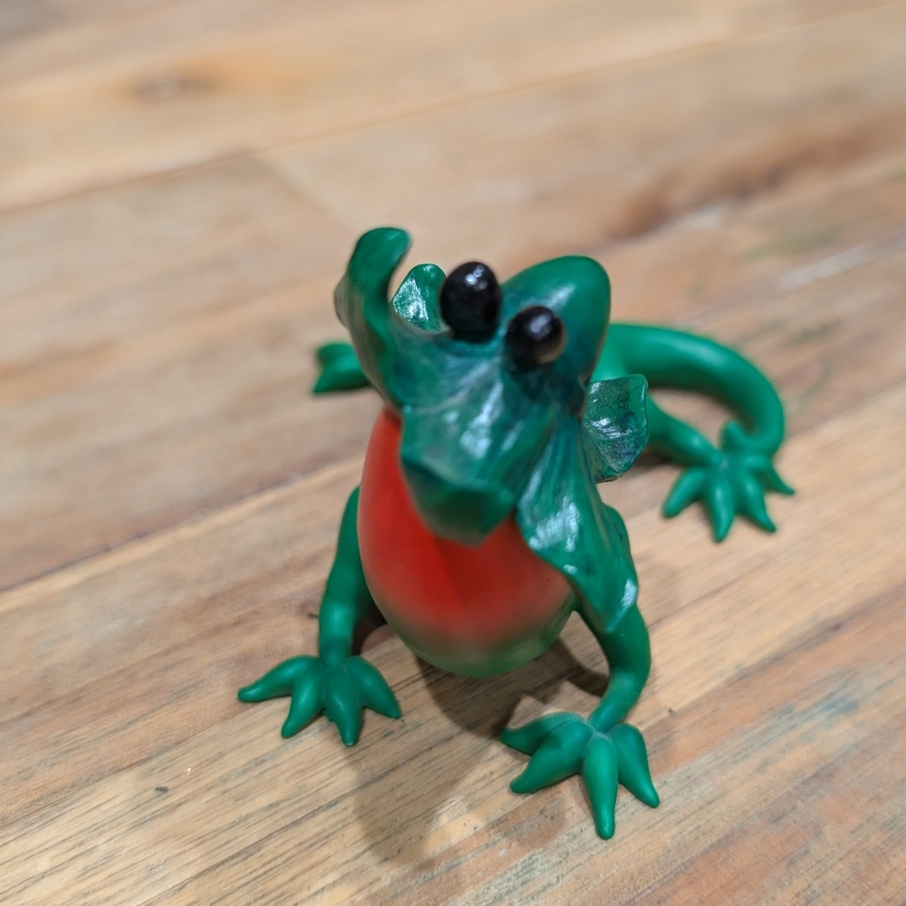 Home Grown Enesco Pepper Lizard Figurine 2009 Bearded Animal Vegetable Chili - Picture 7 of 12